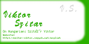 viktor szitar business card